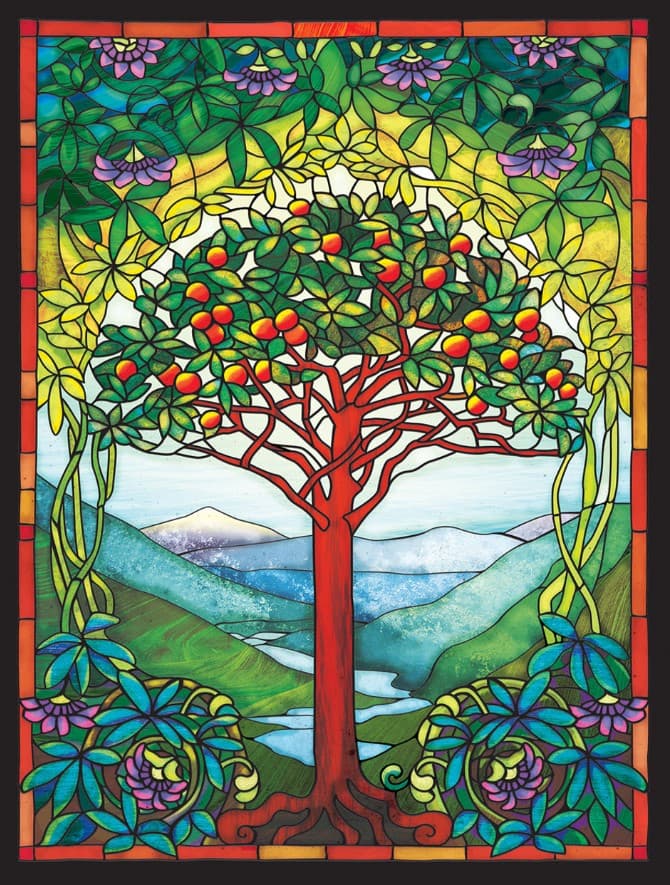 Tree of Life Stain Glass 275 Piece Puzzle First Alternate  Image width="1000" height="1000"