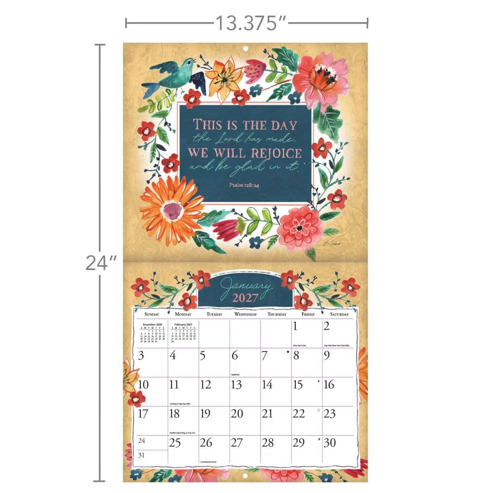 Forever Faithful 2027 Wall Calendar by Lori Siebert Third Alternate Image
