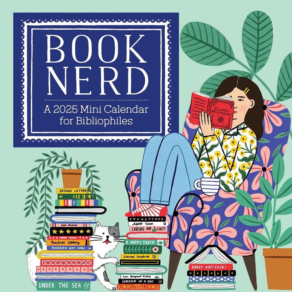 Book Nerd 2025 Mini Wall Calendar Main Image