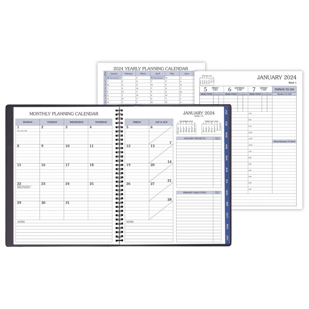 Black TimeMaster 2024 Planner First Alternate Image width=&quot;1000&quot; height=&quot;1000&quot;
