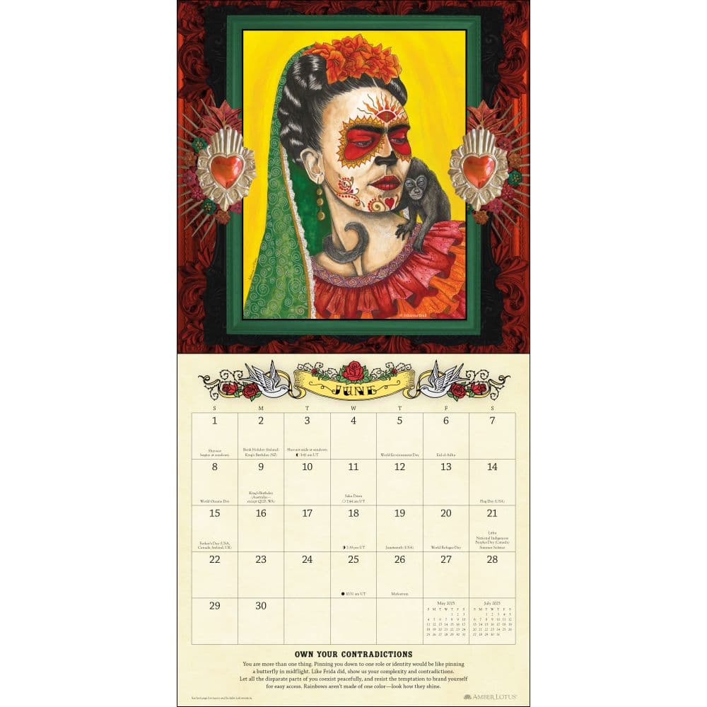 For the Love of Frida 2025 Wall Calendar Second Alternate Image