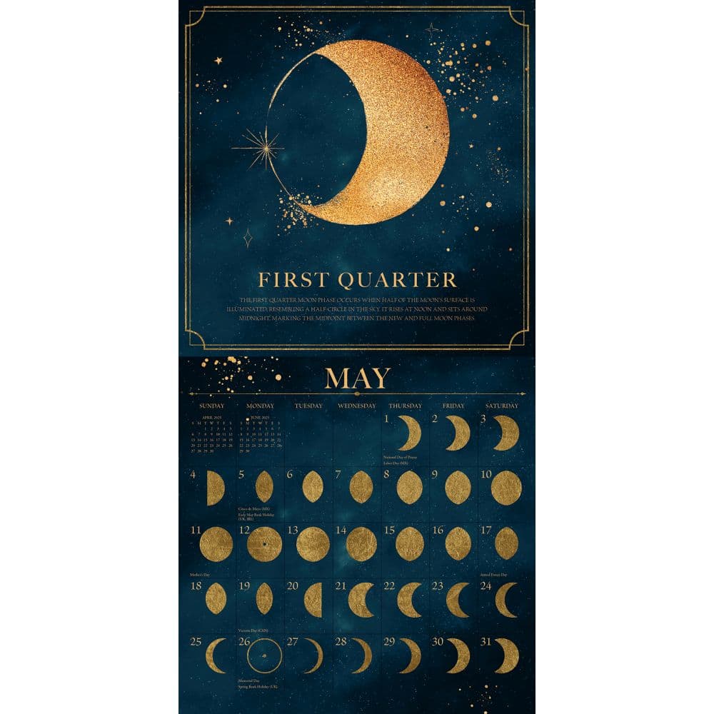 Moon Magic 2025 Wall Calendar Alt2