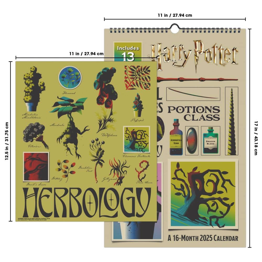 Harry Potter 2025 Poster Wall Calendar Alt6