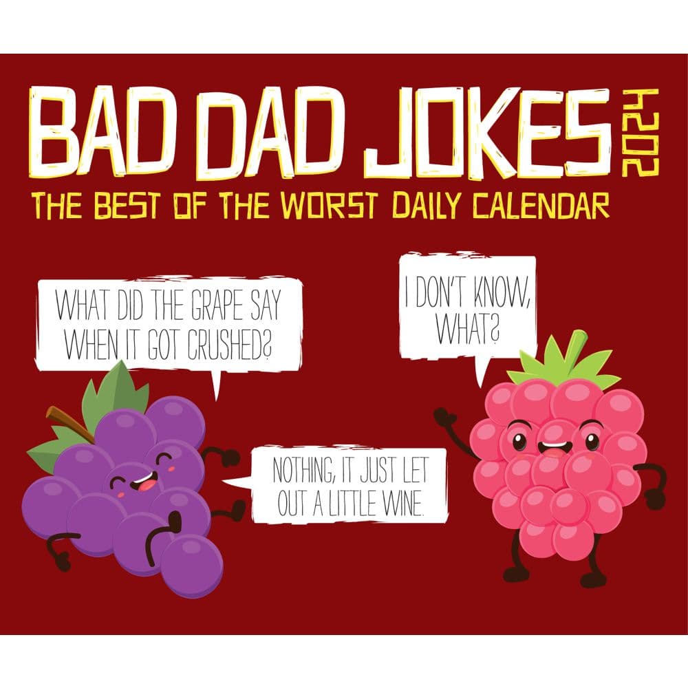 Bad Dad Jokes 2025 Desk Calendar