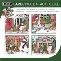 image Snowman Friends Large 4 Pack Puzzle Set Main Product Image