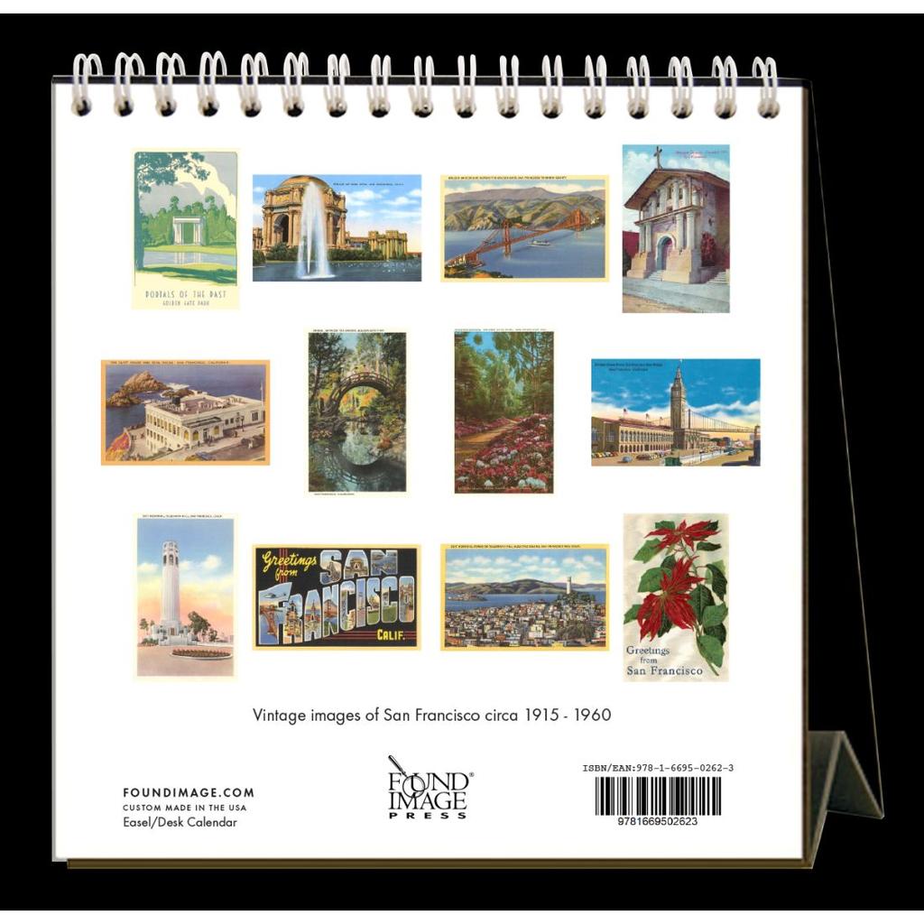 San Francisco Nostalgic 2024 Easel Desk Calendar First Alternate Image width=&quot;1000&quot; height=&quot;1000&quot;