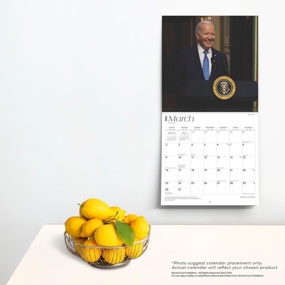 Joe Biden 2025 Wall Calendar Fourth Alternate Image