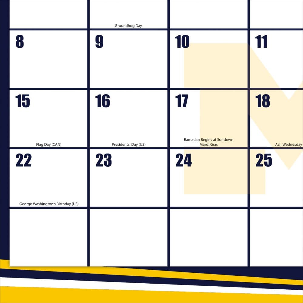 Michigan Wolverines 2026 Desk Pad First Alternate Image