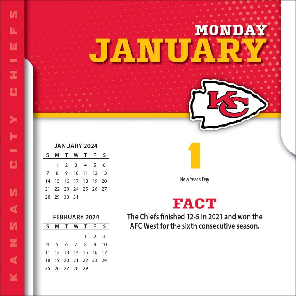 Kansas City Chiefs 2024 Desk Calendar Second Alternate Image width=&quot;1000&quot; height=&quot;1000&quot;