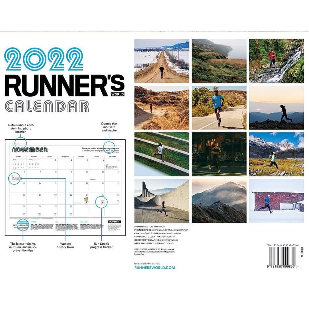 Runners World 2022 Wall Calendar - Calendars.com