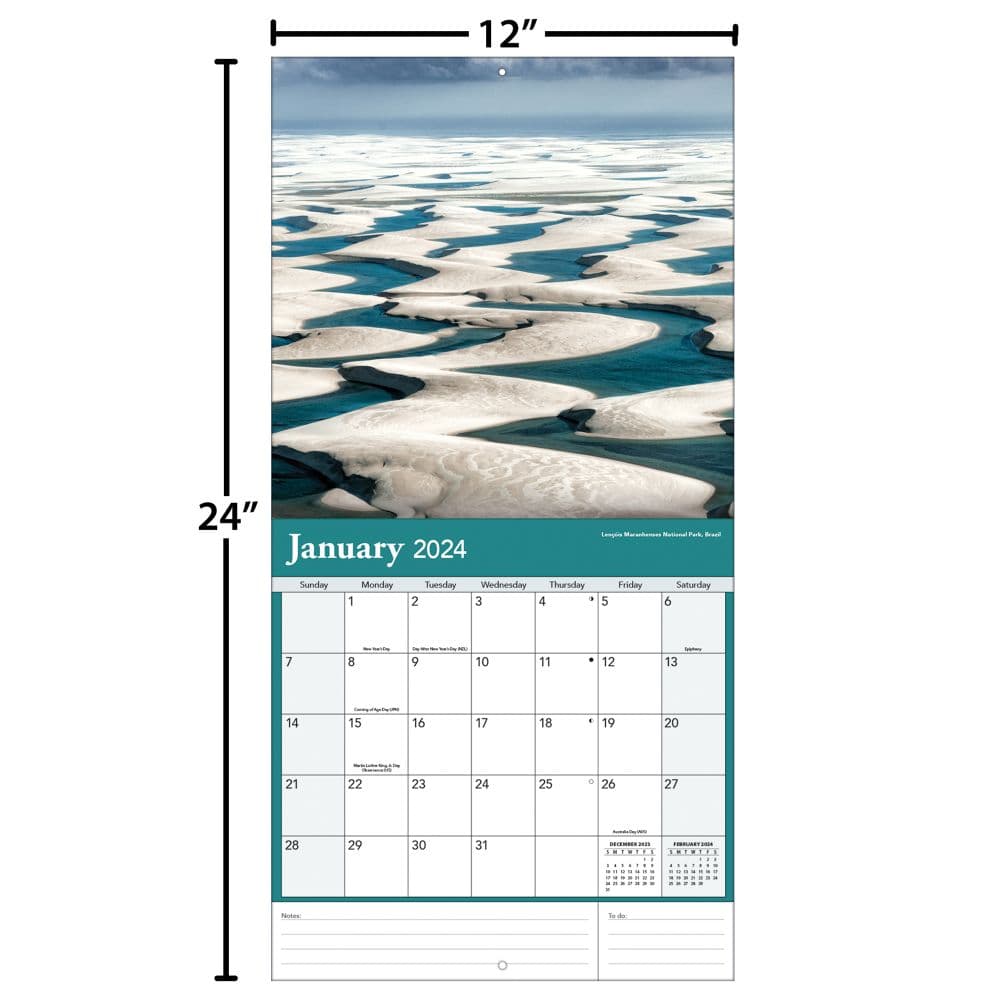 National Parks 2024 Wall Calendar Alternate Image 4