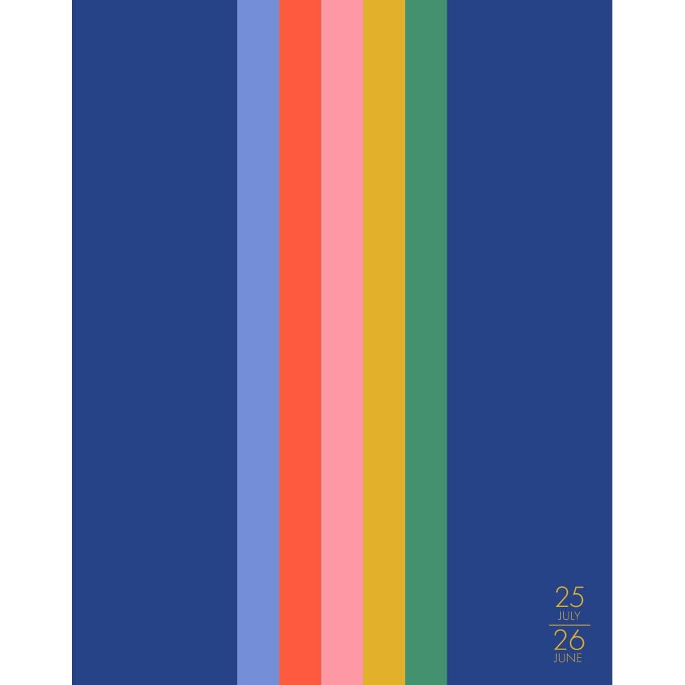 Preppy Stripe Academic 2026 Monthly Planner Main Image