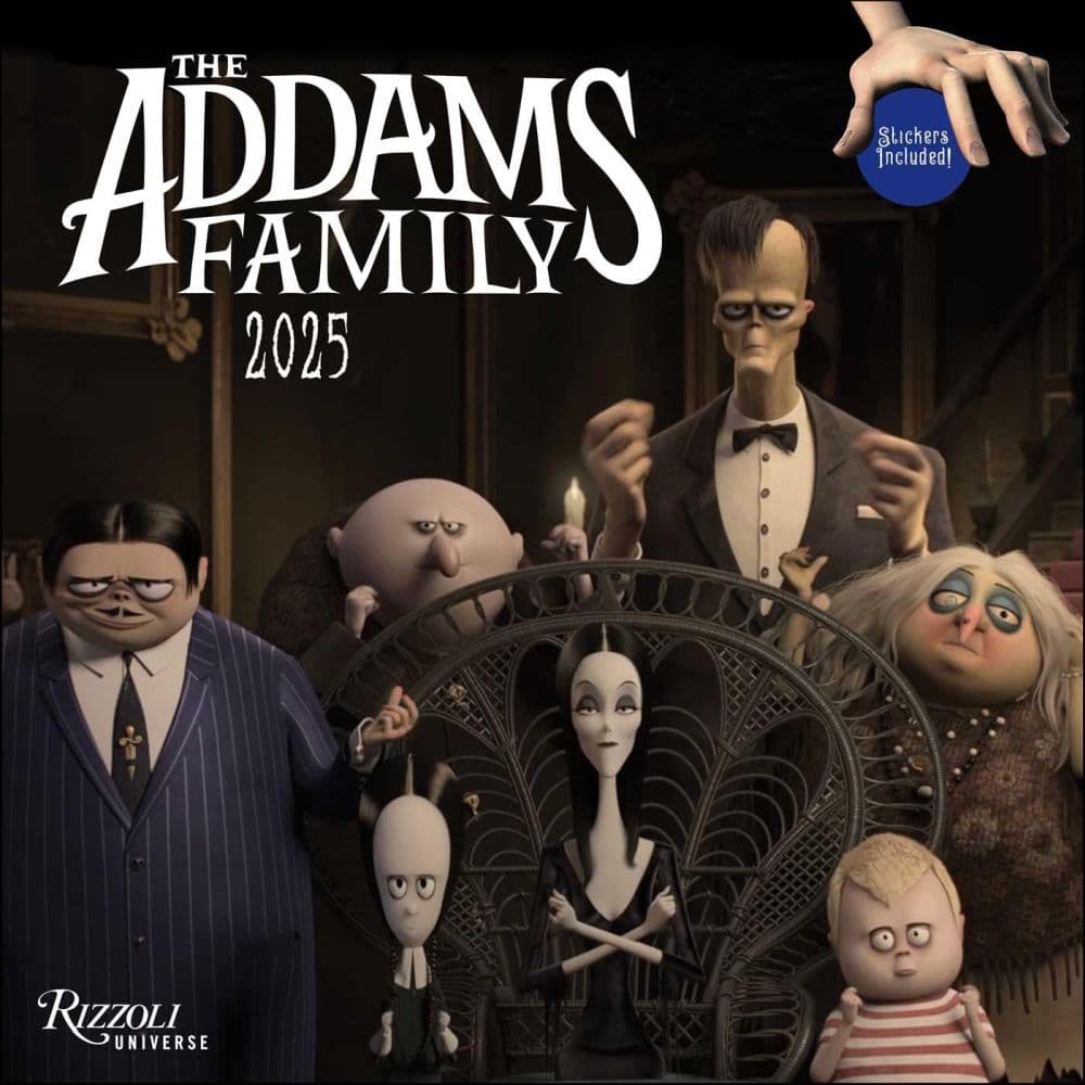 Addams Family 2025 Wall Calendar Main Product Image