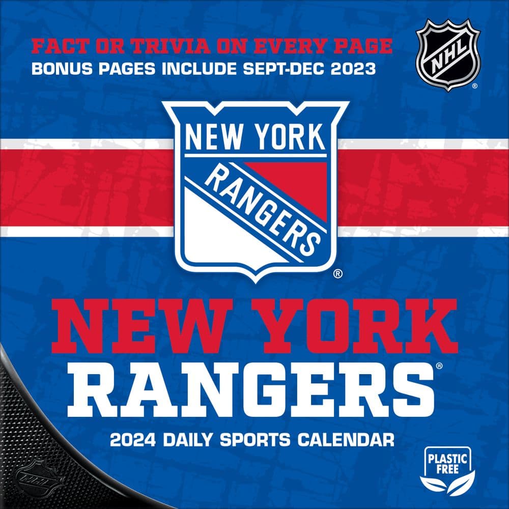 New York Rangers 2025 Desk Calendar