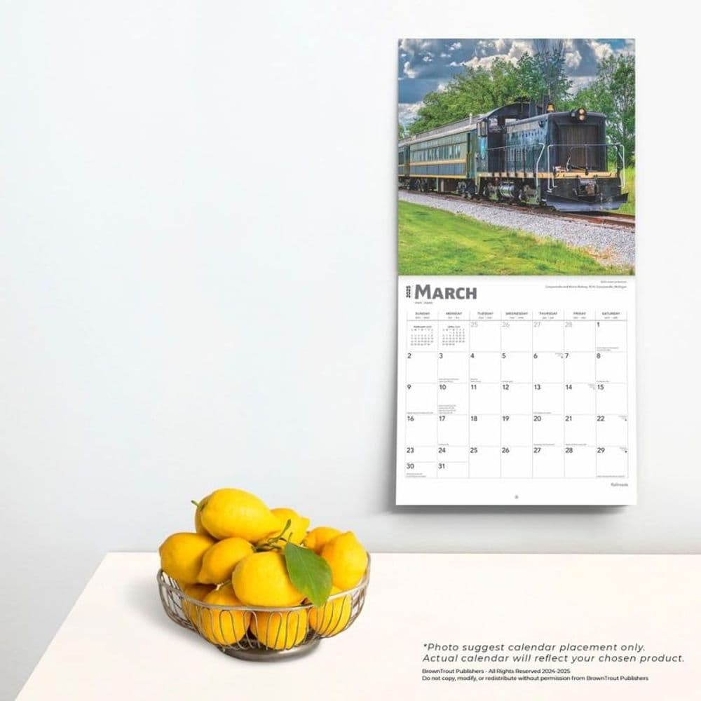 Railroads 2025 Wall Calendar Fourth Alternate Image