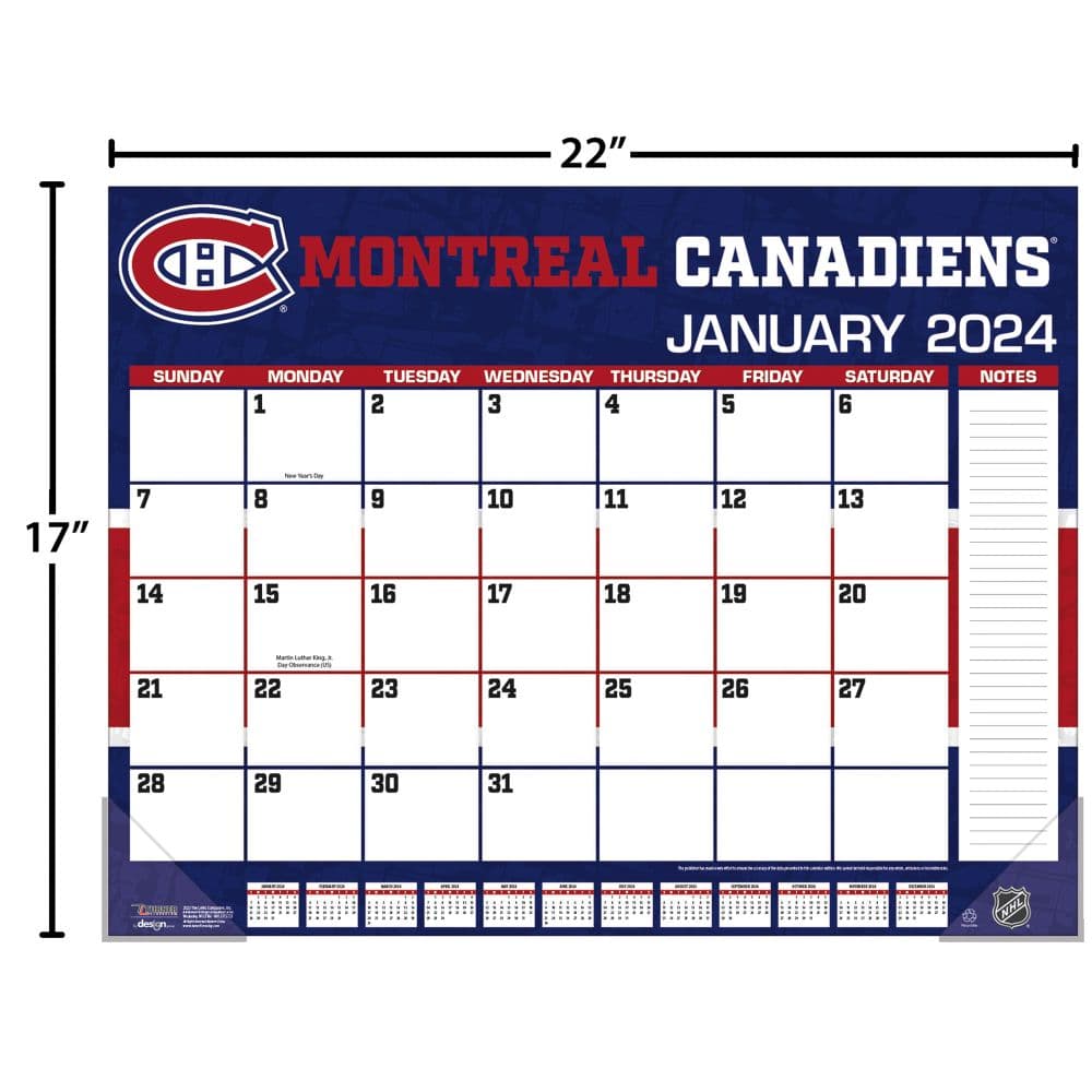 Montreal Canadiens 2024 Desk Pad Fourth Alternate Image width=&quot;1000&quot; height=&quot;1000&quot;