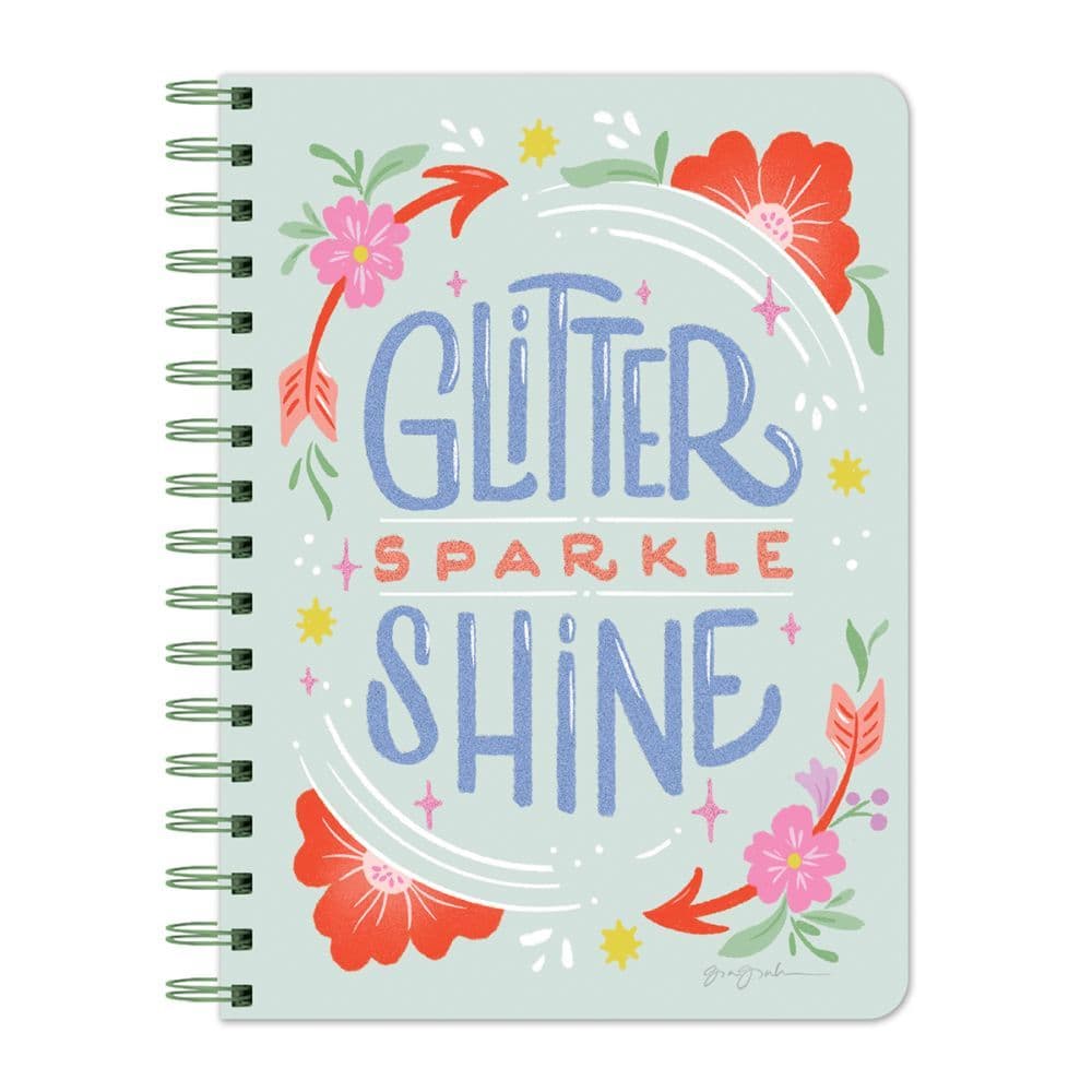 Glitter Sparkle Spiral Journal