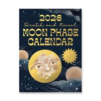image Scratch and Reveal Moon Phases 2026 Desk Calendar Main Image