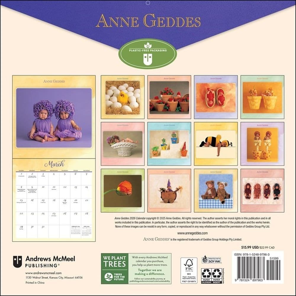 Anne Geddes 2026 Wall Calendar First Alternate Image
