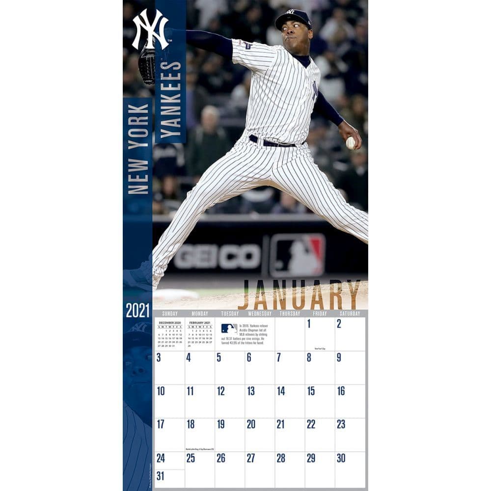 New York Yankees Mini Wall Calendar