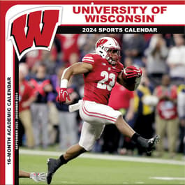 University of Wisconsin Badgers 2024 Wall Calendar