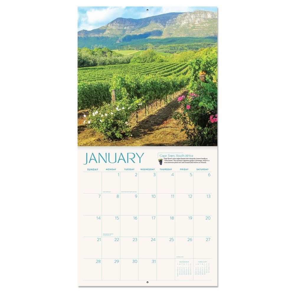 Vineyards Around The World 2024 Wall Calendar