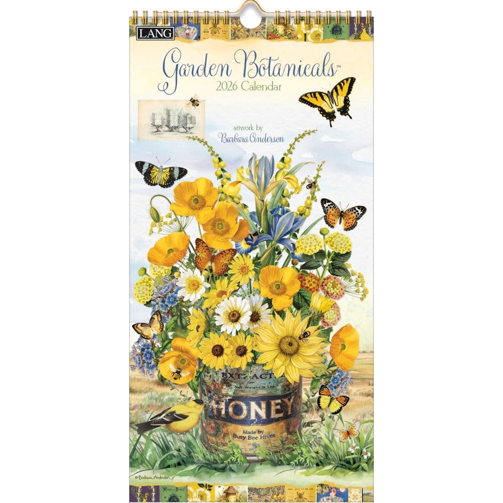 Garden Botanicals 2026 Vertical Wall Calendar Main Image