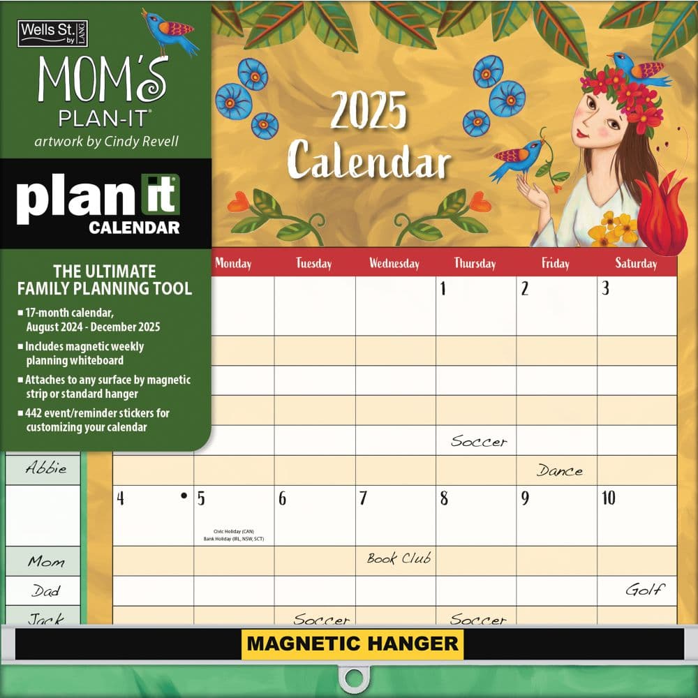 Moms by Cindy Revell 2025 Plan It Wall Calendar_Main Image