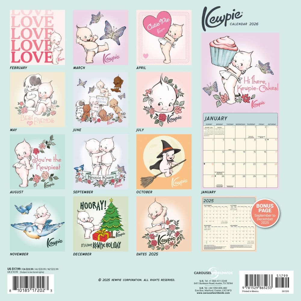 Kewpie 2026 Wall Calendar First Alternate Image