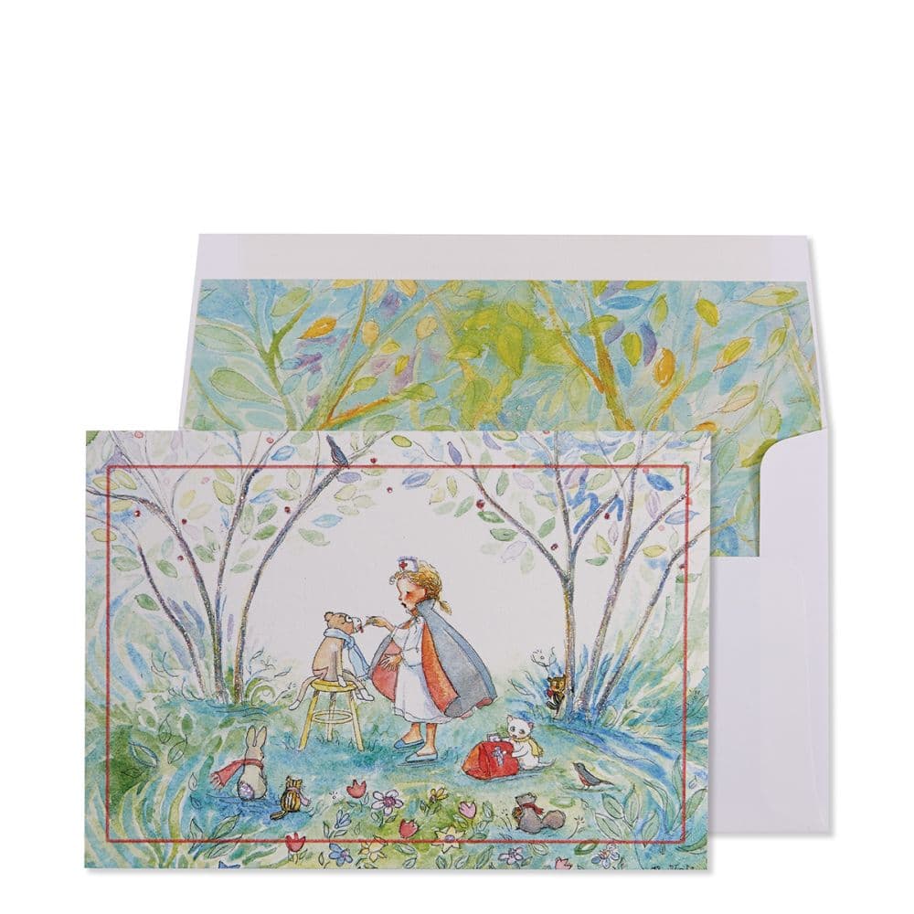 Nurse with Animals Get Well Card Main Product Image width="1000" height="1000"
