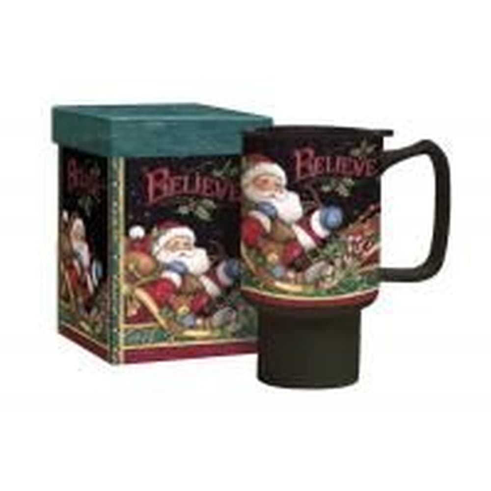 UPC 739744160427 product image for Susan Winget Believe Santa Travel Mug by Susan Winget | upcitemdb.com