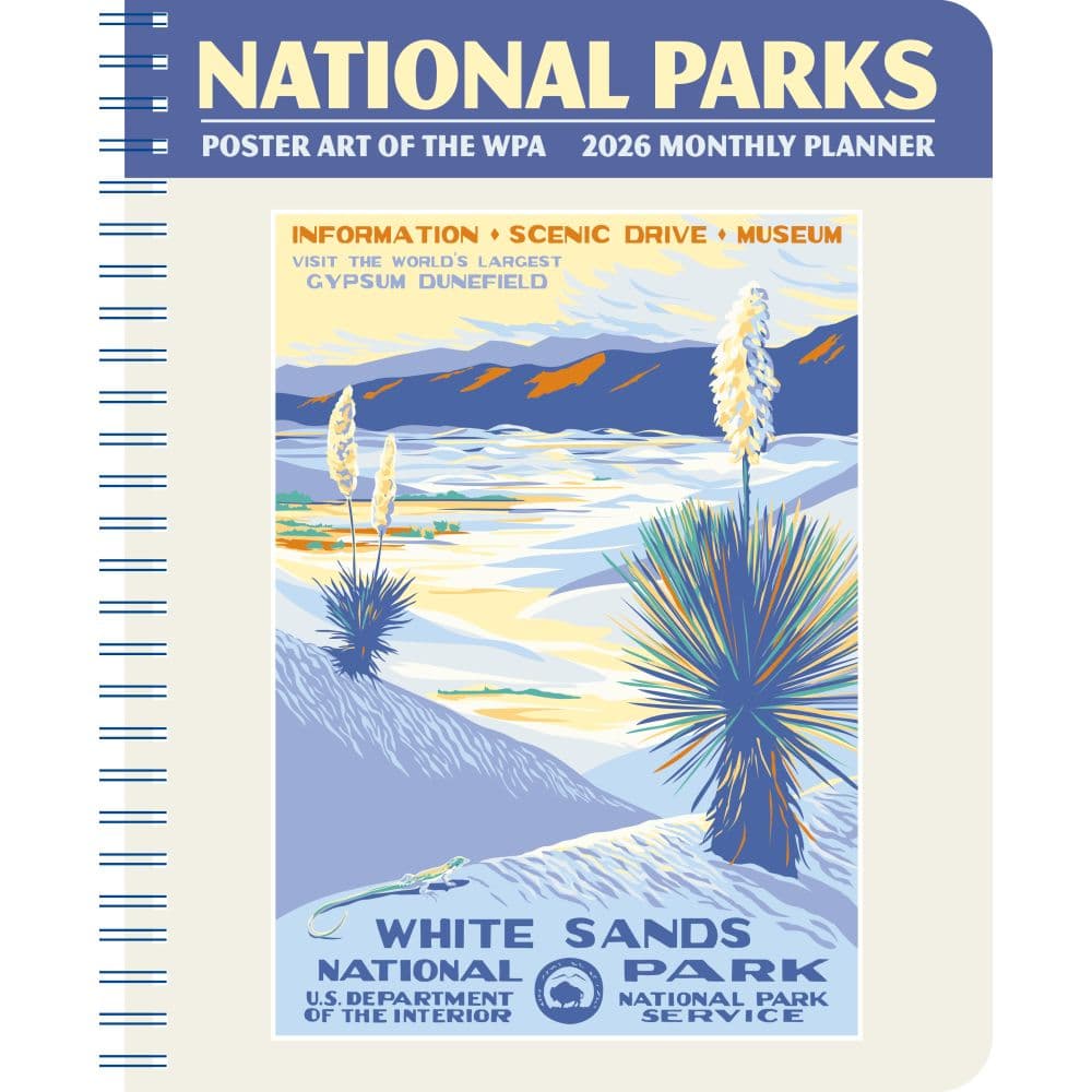 National Parks WPA Monthly Spiral 2026 Planner Main Image