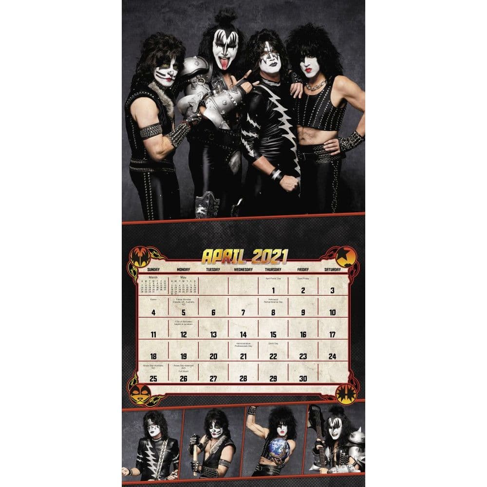 Kiss Wall Calendar