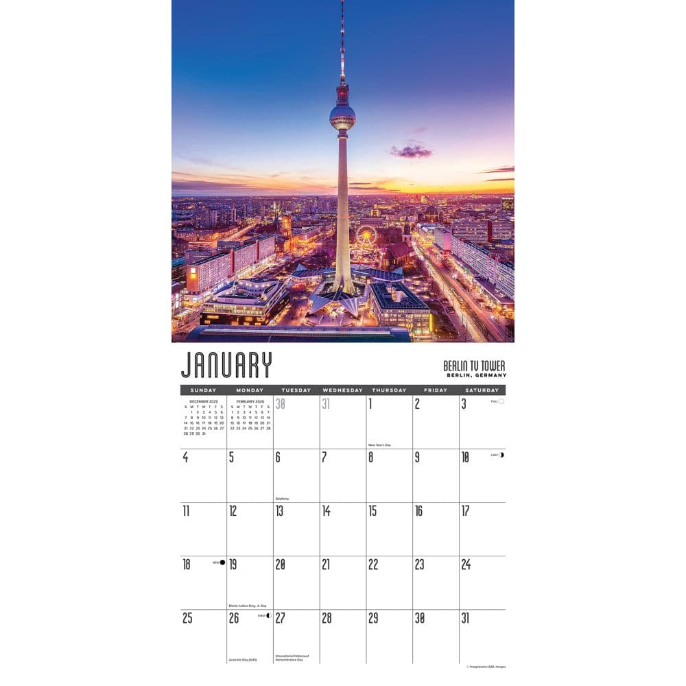 Travel Junkie 2026 Wall Calendar Second Alternate Image