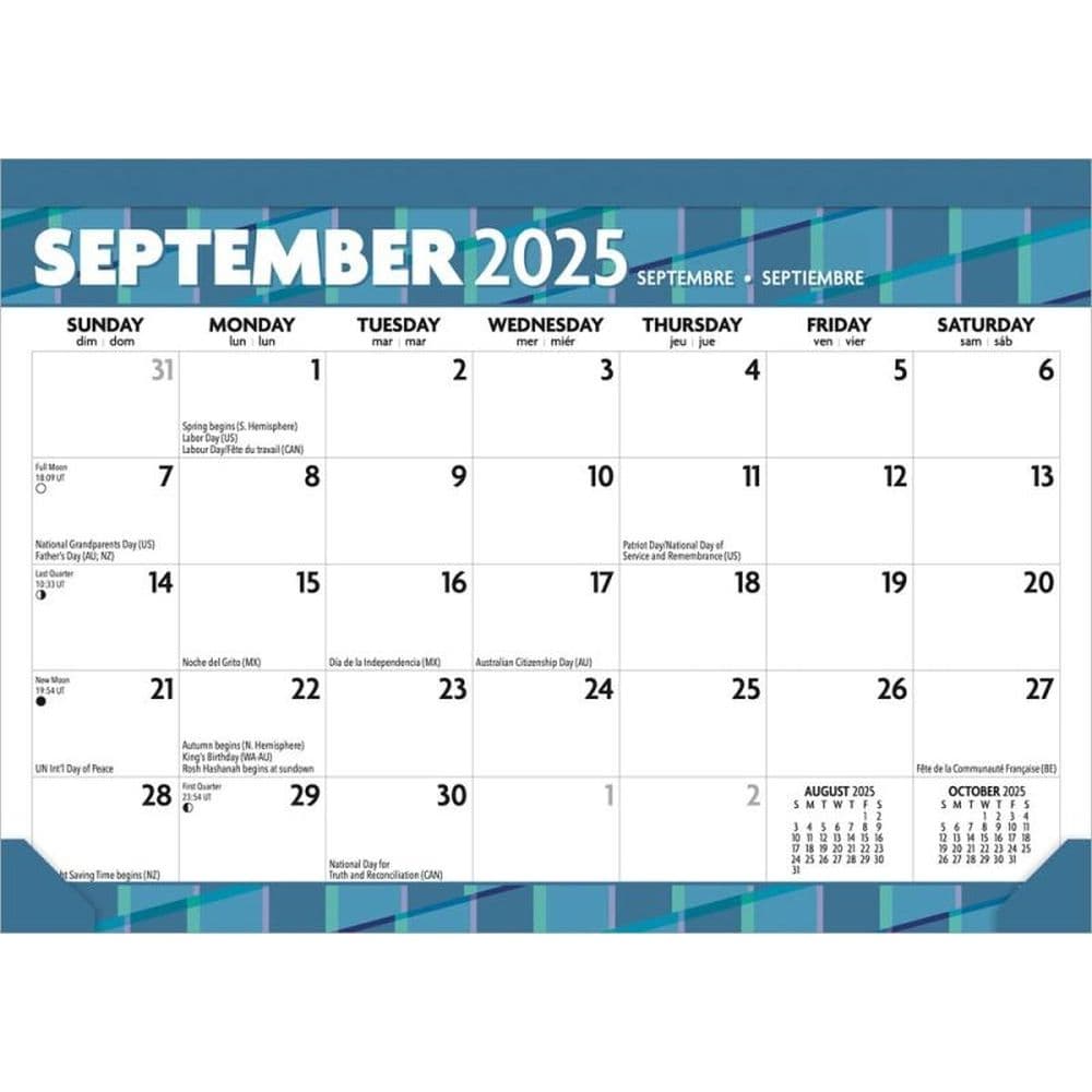 Large Print 2025 Desk Calendar Second Alternate Image