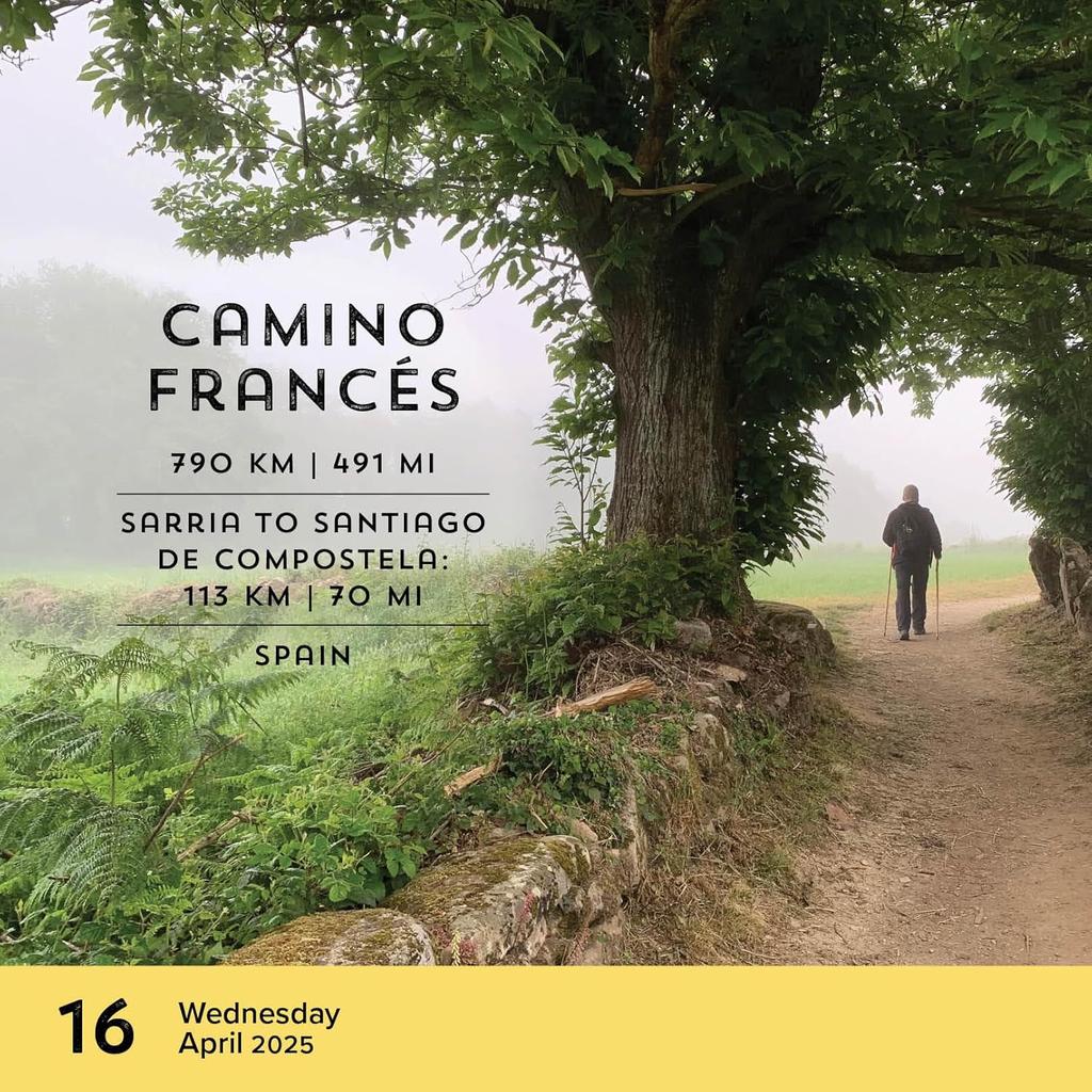 Walks of the World 2025 Desk Calendar Alternate 2