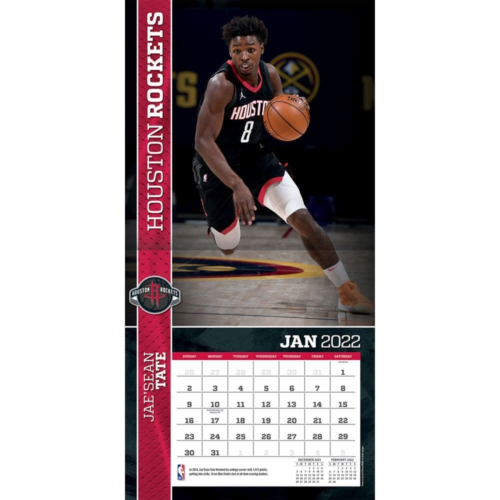 Rockets 2022 Schedule Nba Houston Rockets 2022 Wall Calendar - Calendars.com