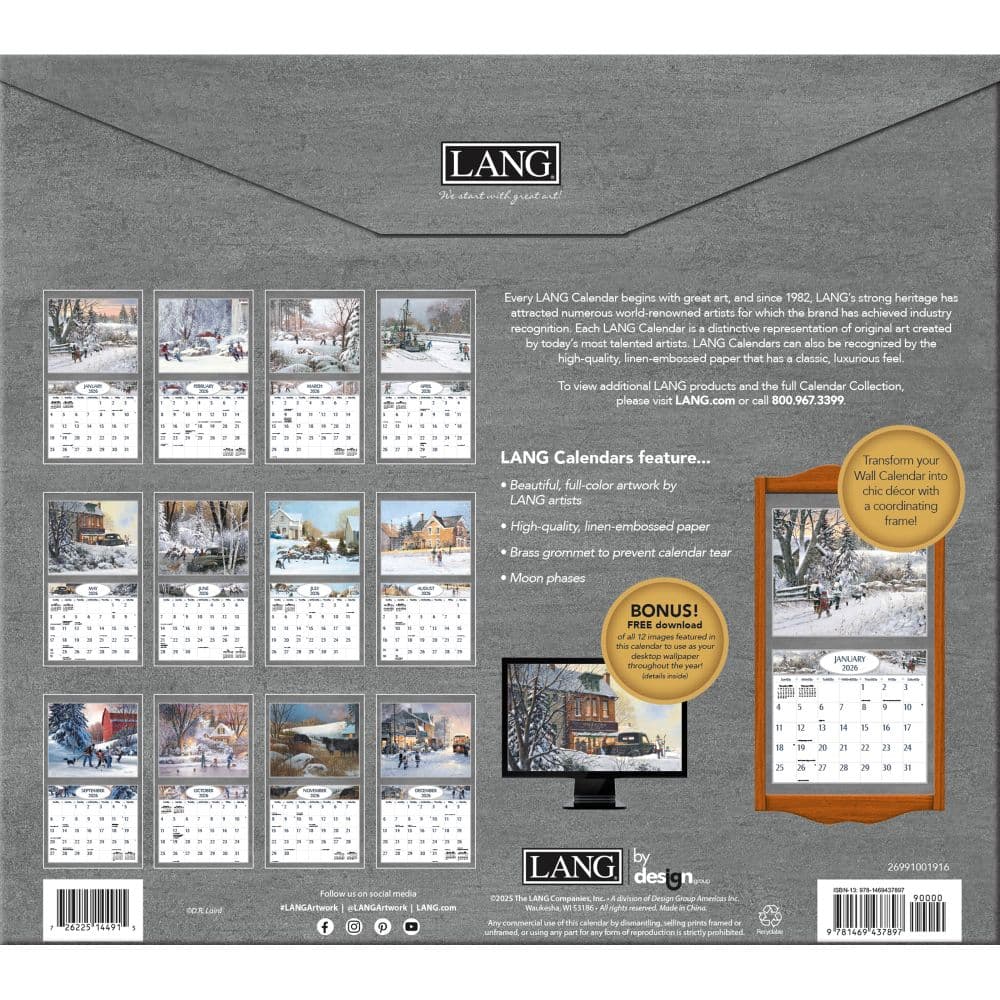 Hockey Hockey Hockey 2026 Wall Calendar by D.R. Laird_ALT2