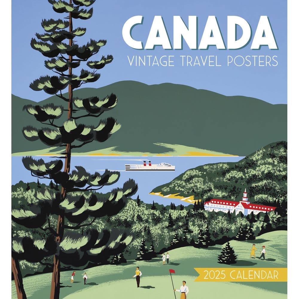 Canadian Travel Posters 2025 Wall Calendar Main Image