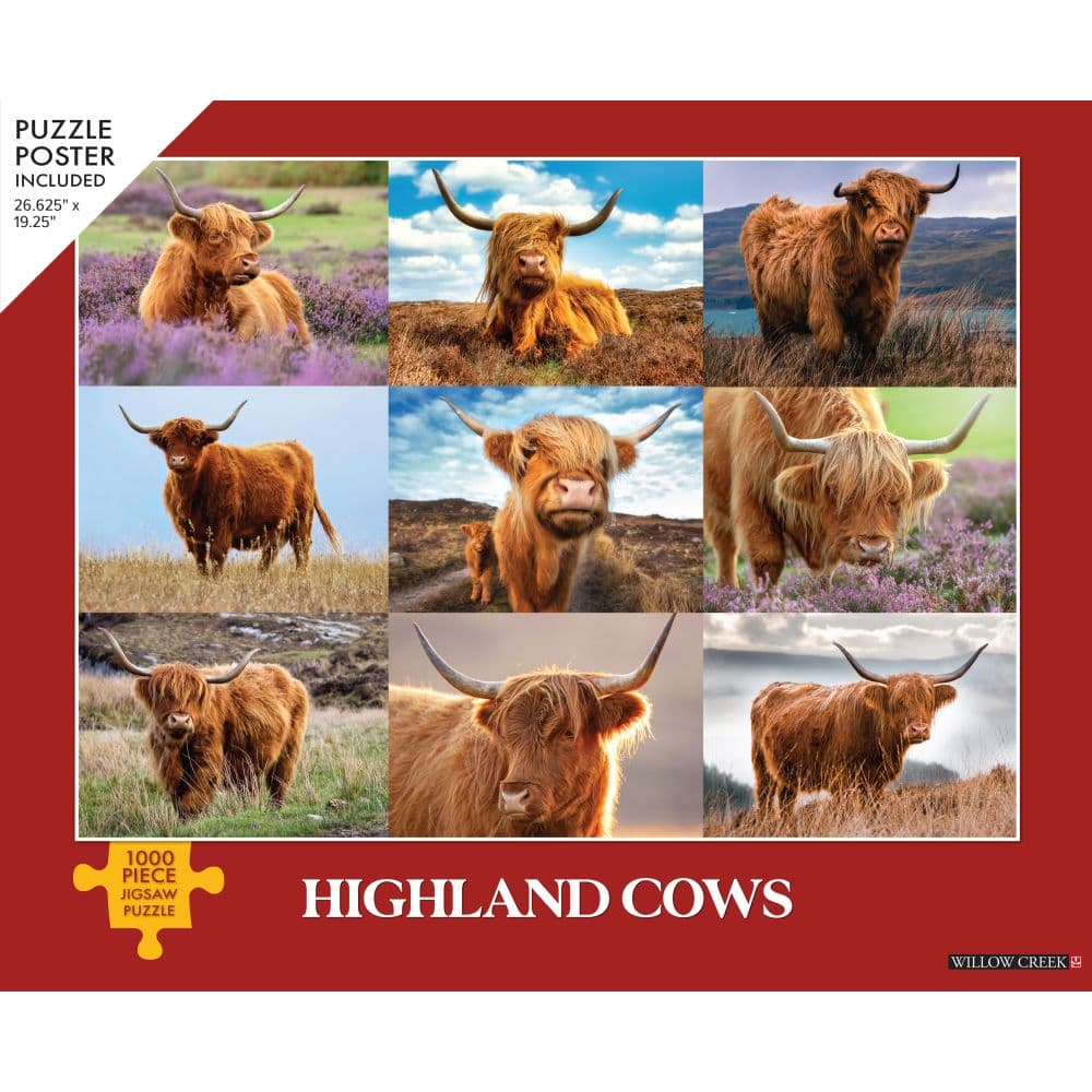 Highland Cows 1000 Piece Puzzle