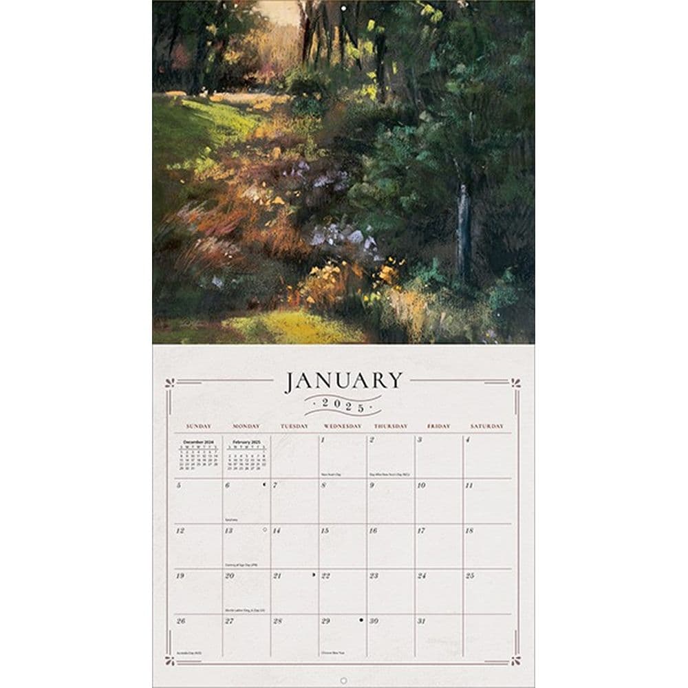 Soft Escapes by Valerie McKeehan 2025 Wall Calendar