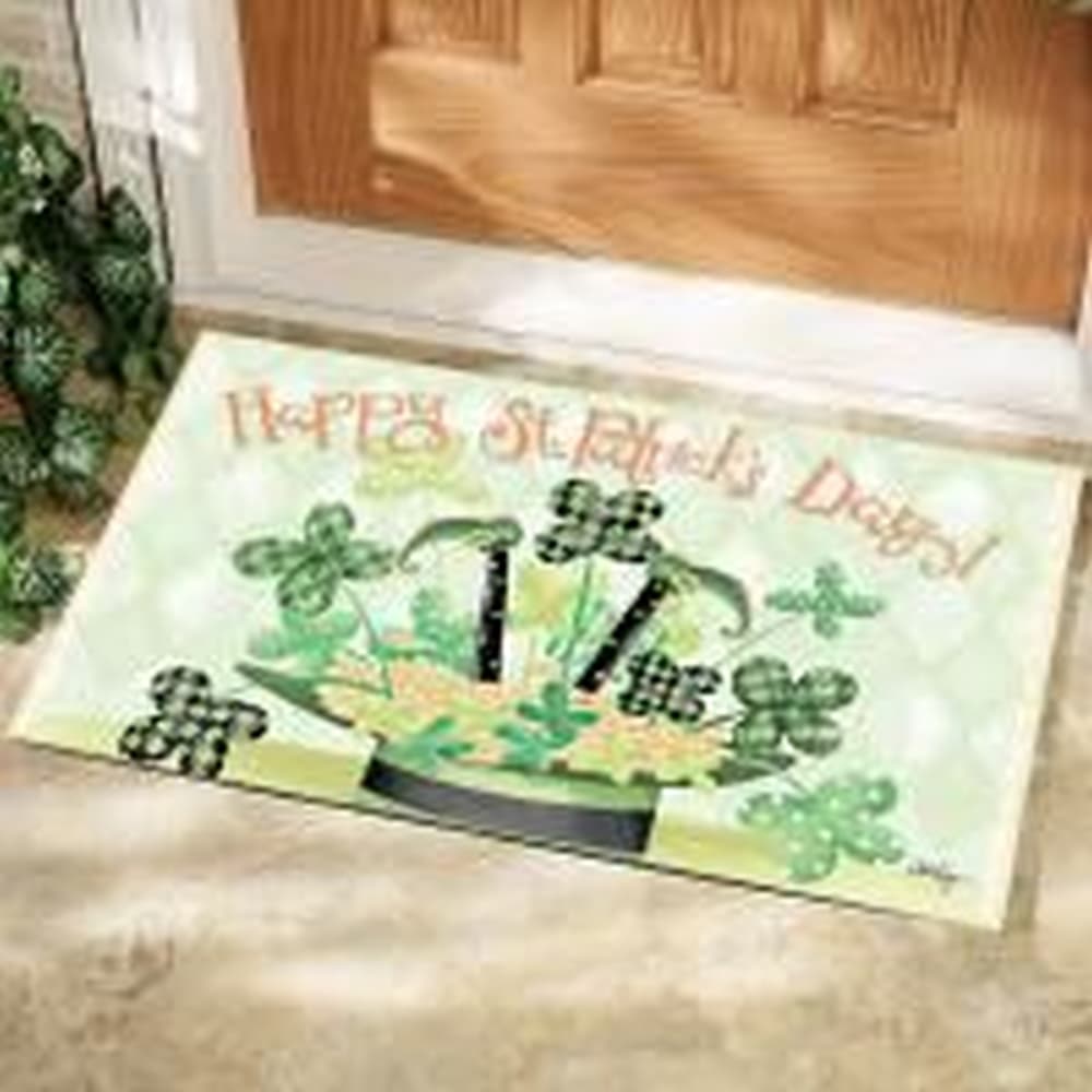 Leprechaun Magic Doormat by LoriLynn Simms Alternate Image 1