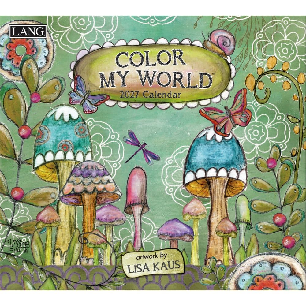 Color My World 2027 Wall Calendar by Lisa Kaus Main Product Image