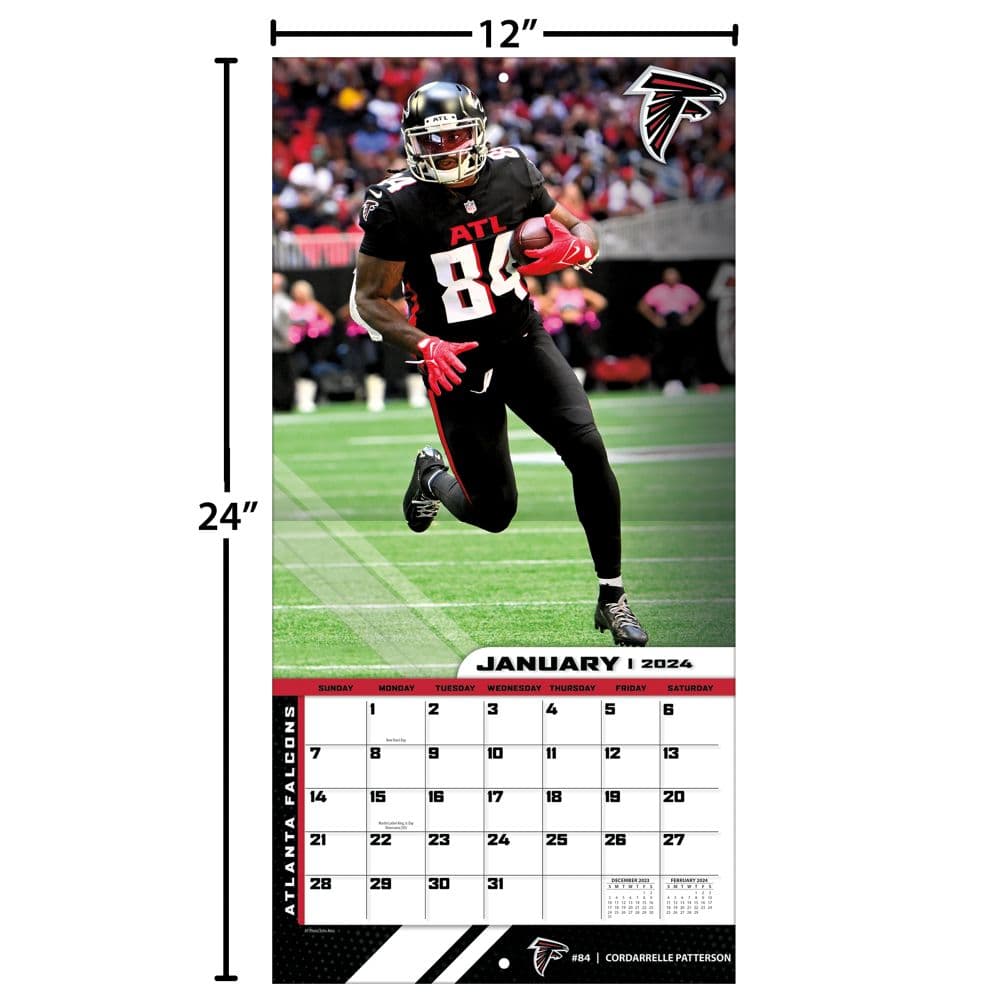 Atlanta Falcons 2024 Wall Calendar