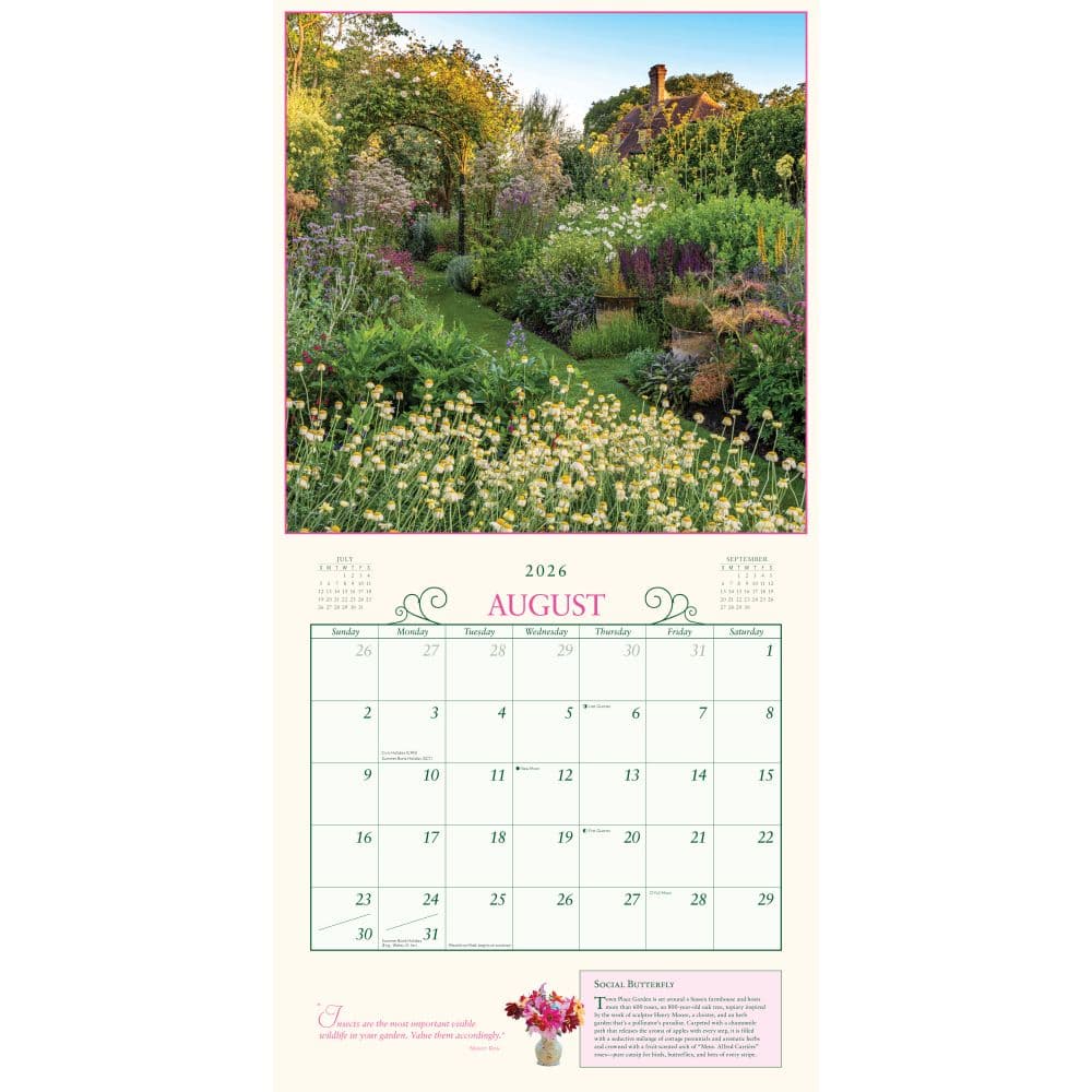 Secret Garden 2026 Wall Calendar Third Alternate Image