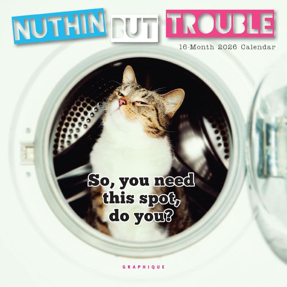 Nuthin But Trouble 2026 Mini Wall Calendar Main Image
