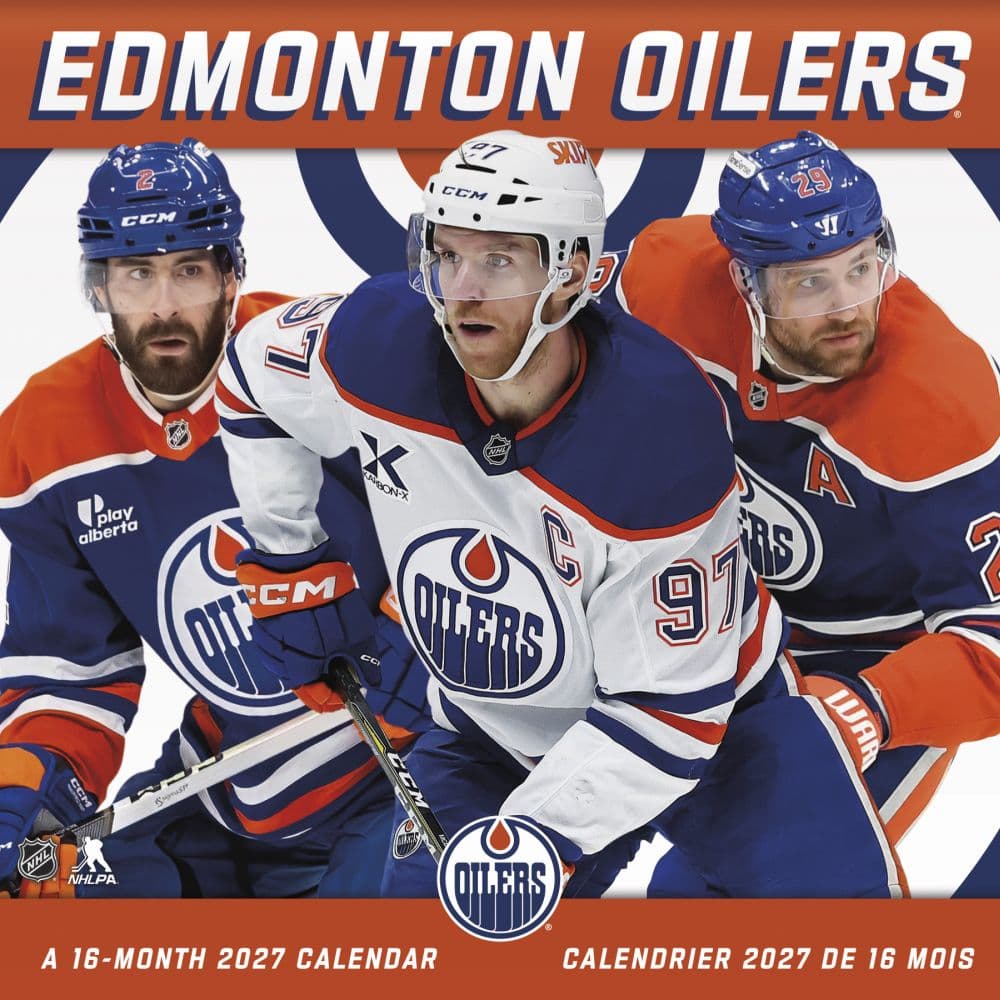 Edmonton Oilers Bilingual French 2027 Wall Calendar Main Product Image