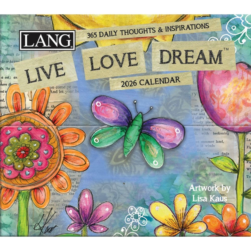 Live Love Dream 2026 Mini Desk Calendar_ALT1