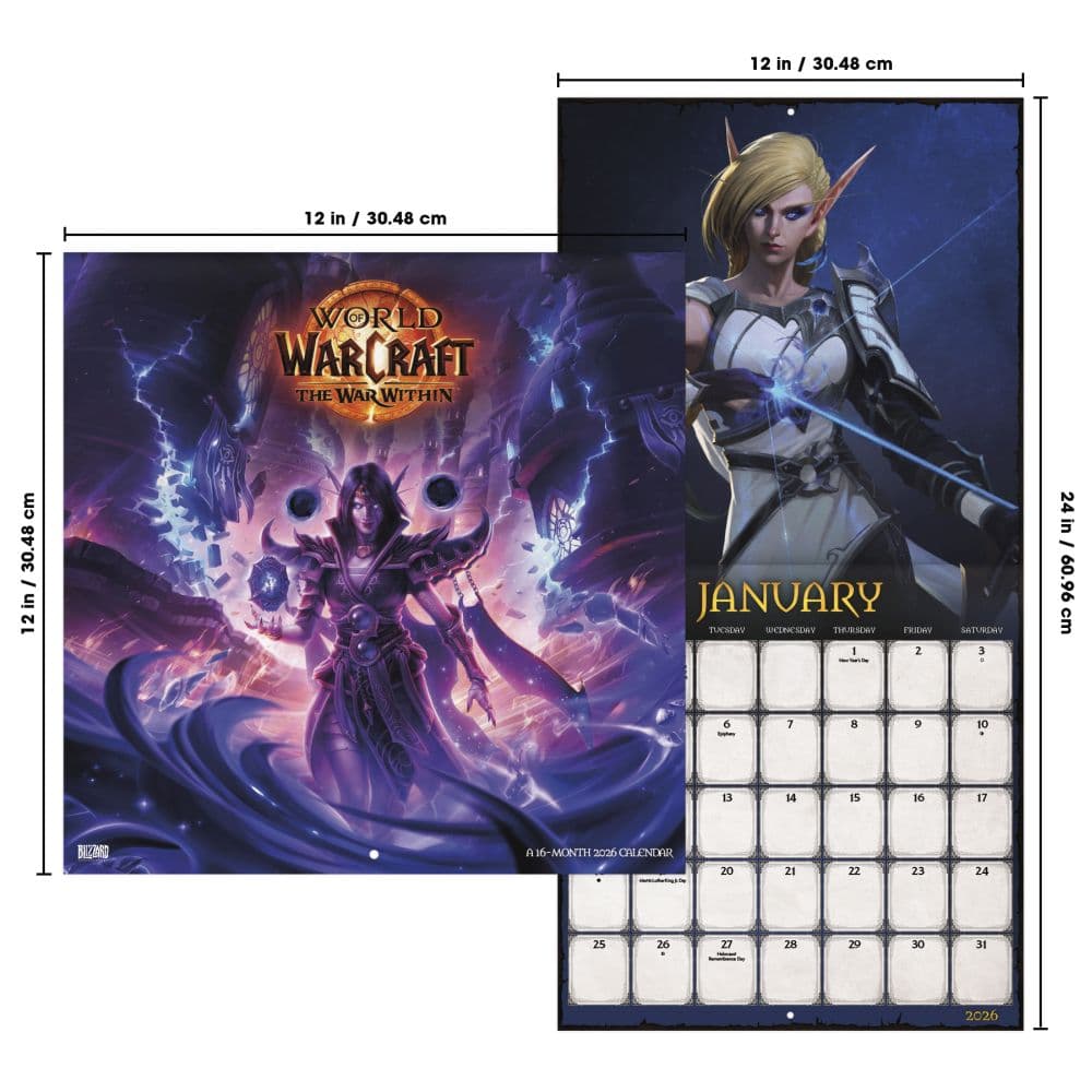 World of Warcraft 2026 Wall Calendar Sixth Alternate Image