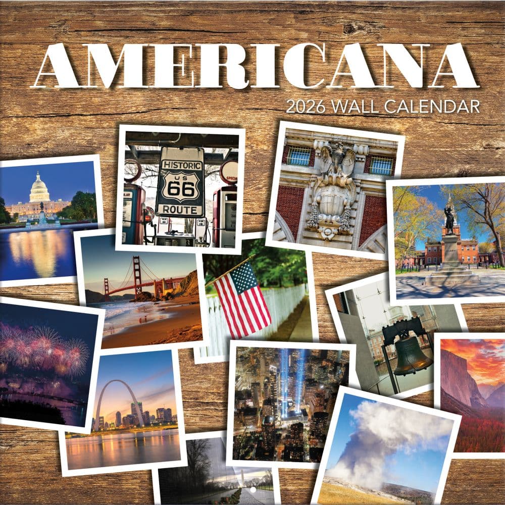 Americana Photo 2026 Wall Calendar_Main Image